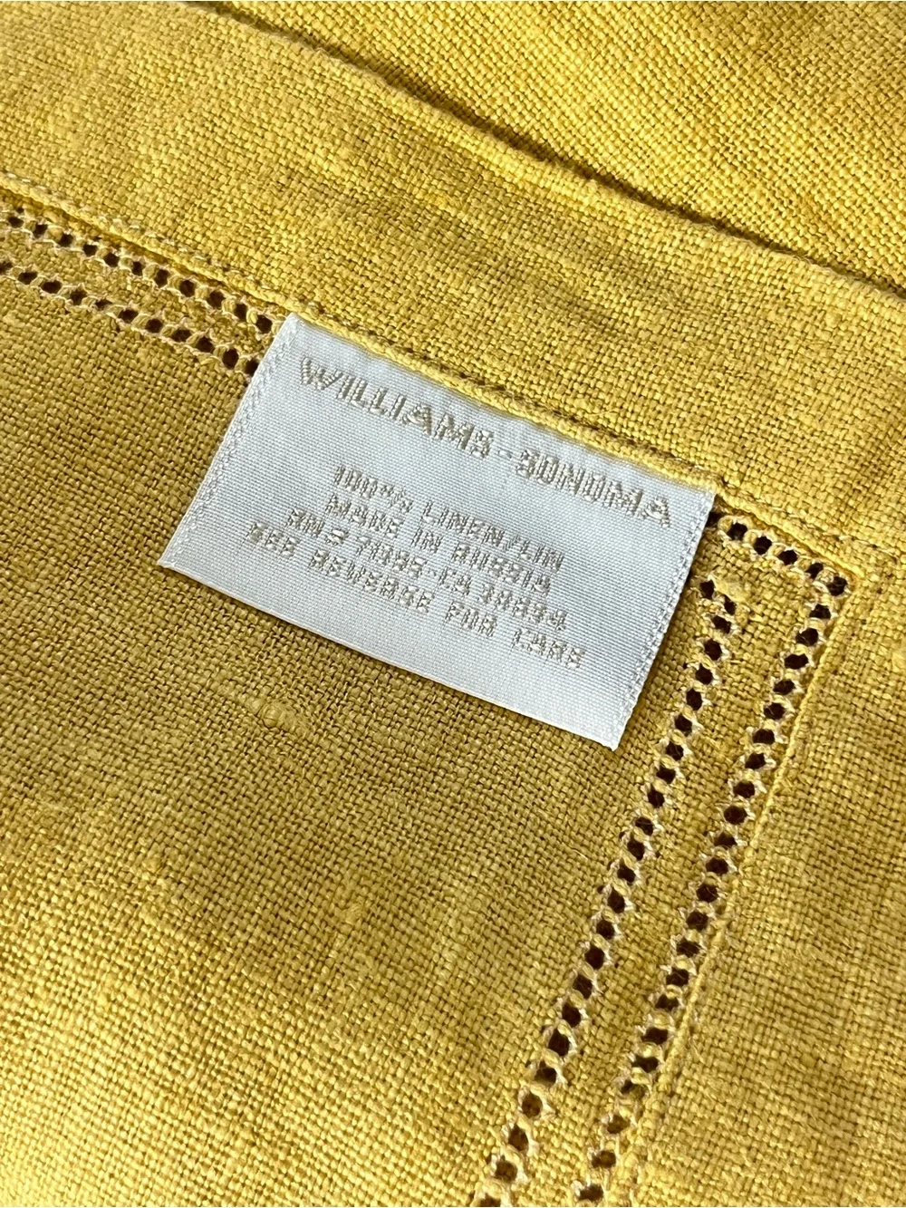 William Sonoma 100% linen placemats